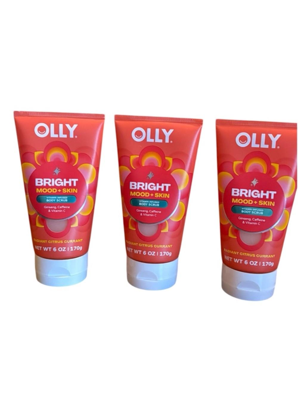 Bundle of 3 Olly Bright Body Scrub